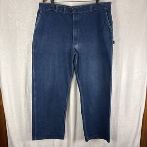 Vintage OshKosh B'Gosh Carpenter Jeans Mens Size 42x30 Classic Dark Blue
